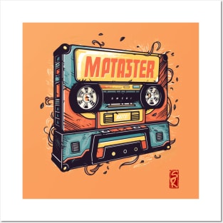 Retro cassette tape Posters and Art